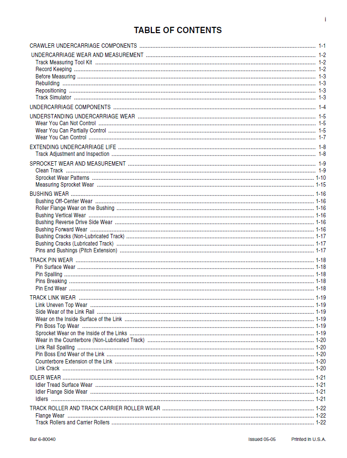 New Holland Undercarriage Component Manual 6-80040NA PDF