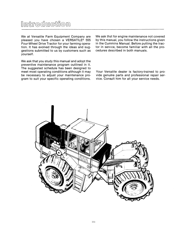 New Holland Versatile 555 Operator Guide Manual 42055507 PDF