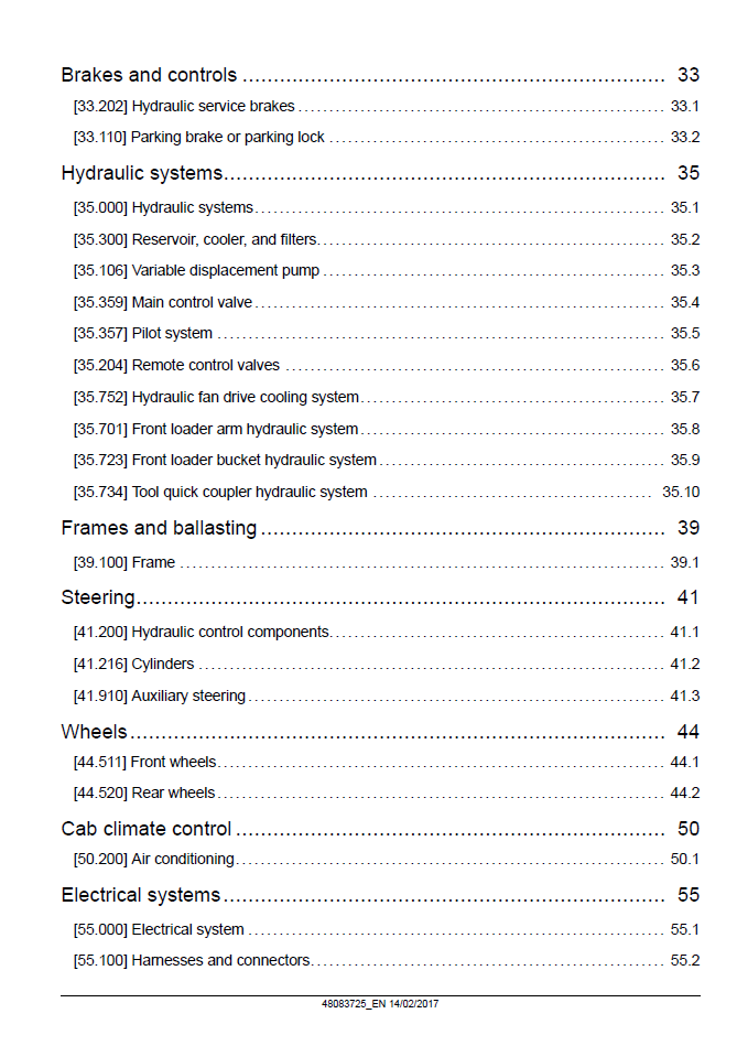 New Holland W110D Stage IV Loader Service Manual 48083725 PDF