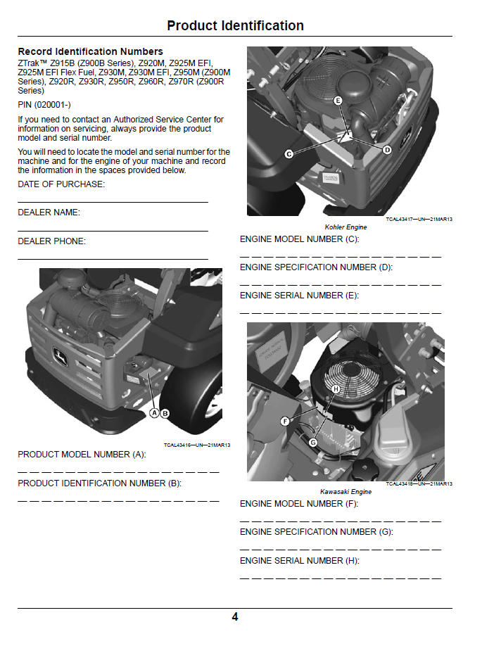 Download OMTCU36879 - John Deere Pro Series Gas Mower Operation Guide