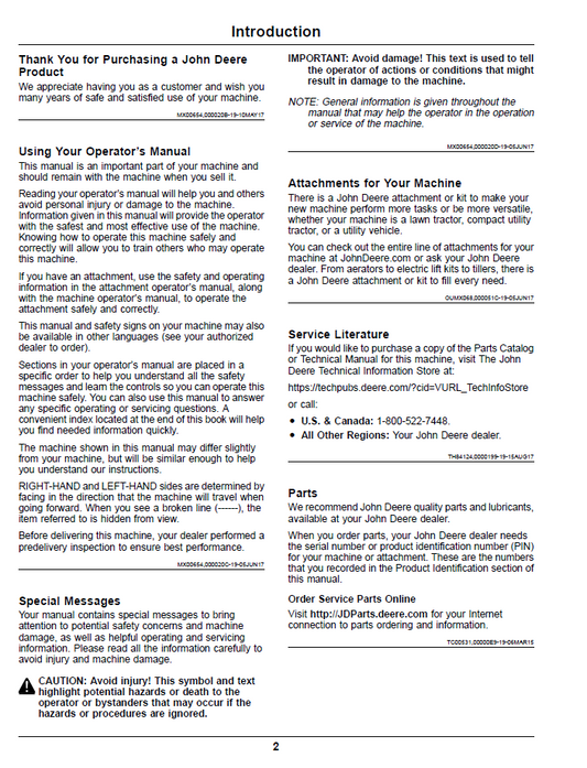 OMUC10113E John Deere ZTrak Pro Series Z994R Operator Manual PDF