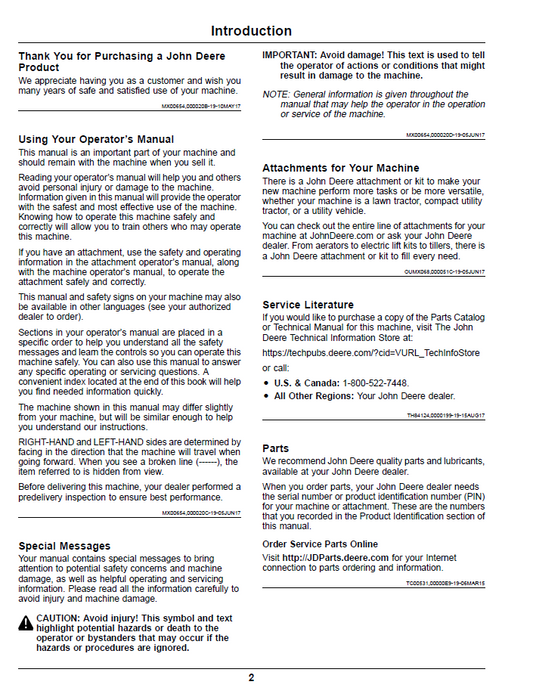 OMUC18427 ZTrak Pro Series Operator Manual for John Deere Z900