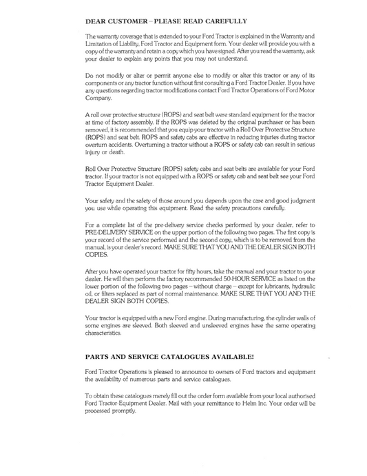 Official 42771010 PDF: New Holland Ford 7710 Tractor Manual