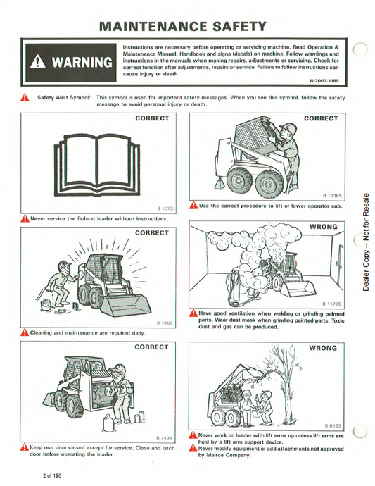 Official Bobcat 6722526 645 Loader Repair PDF