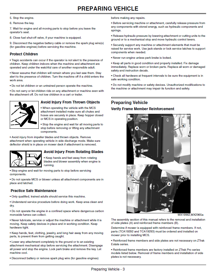 Official John Deere Blower and Rear Bagger Manual - OMTCU24344