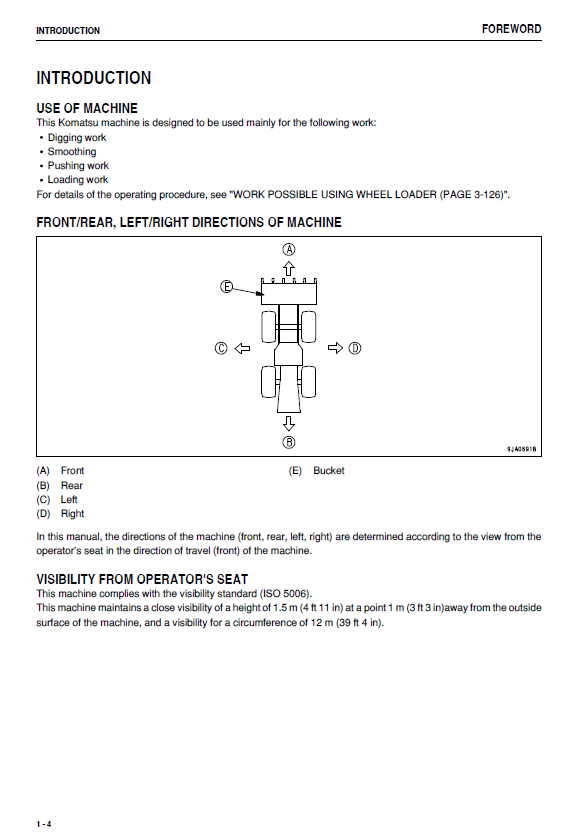 Official Komatsu WA320-6 Loader Operation Manual TEN00456-07