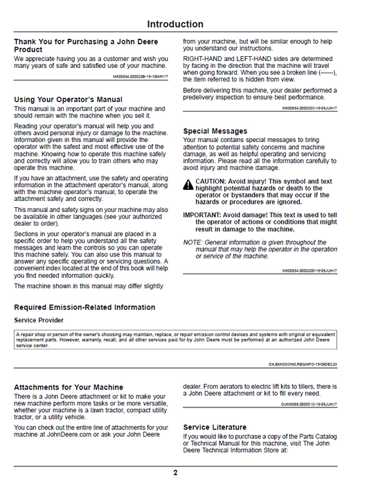 Official Manual: John Deere Z900 Series ZTrak Gas Mowers (OMUC32807)