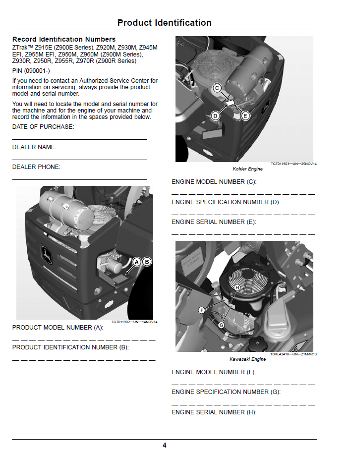 Official OMUC22307E John Deere ZTrak Z900 Pro Series Operator & Maintenance Manual