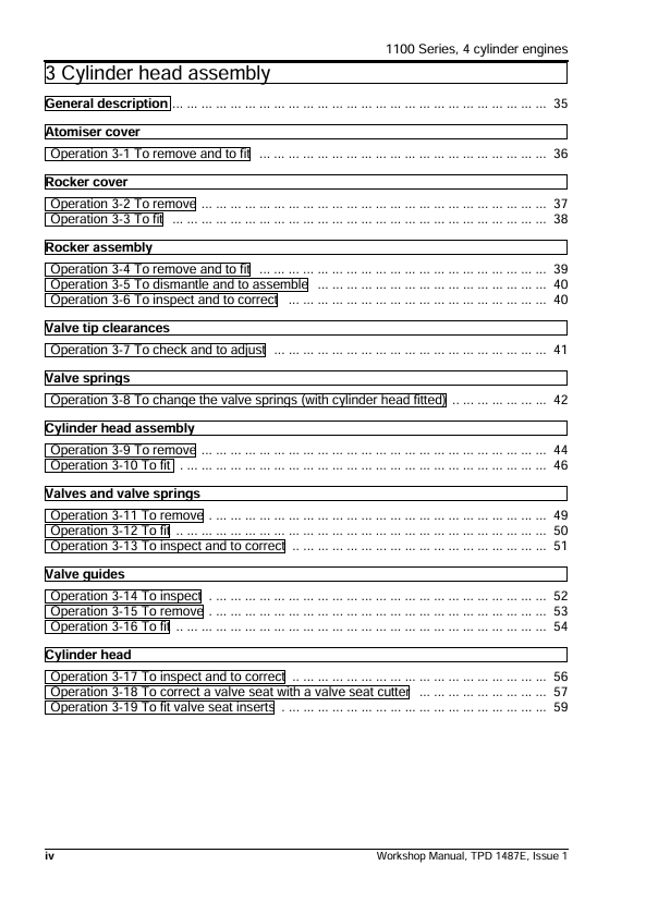 Perkins 1100 Series Workshop Manual PDF – JCB Engine Repair