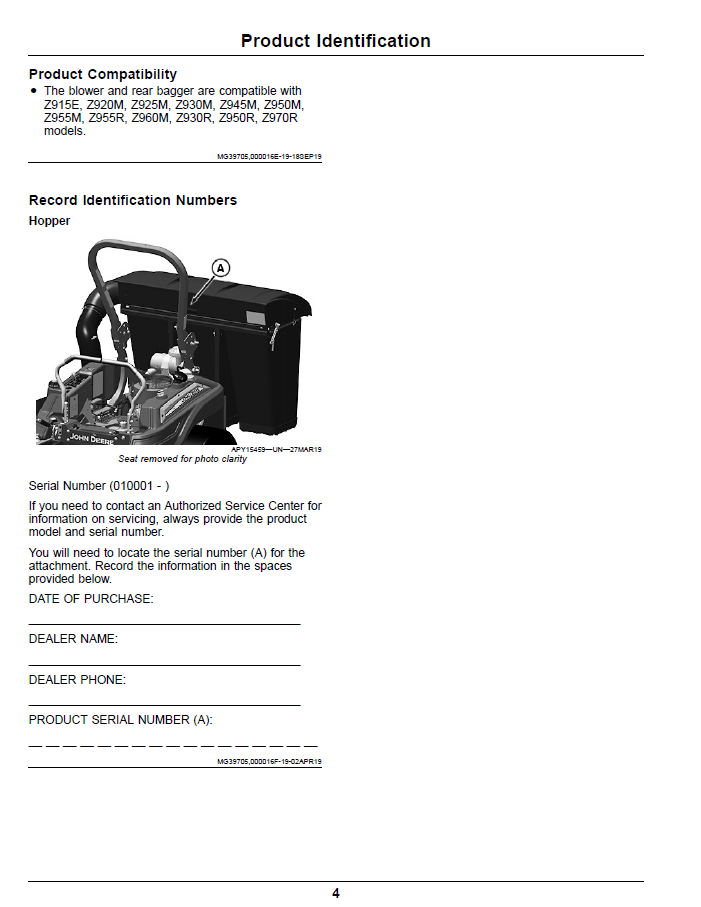 Setup Guide for John Deere 3-Bag Material Collection System (OMUC30933E)