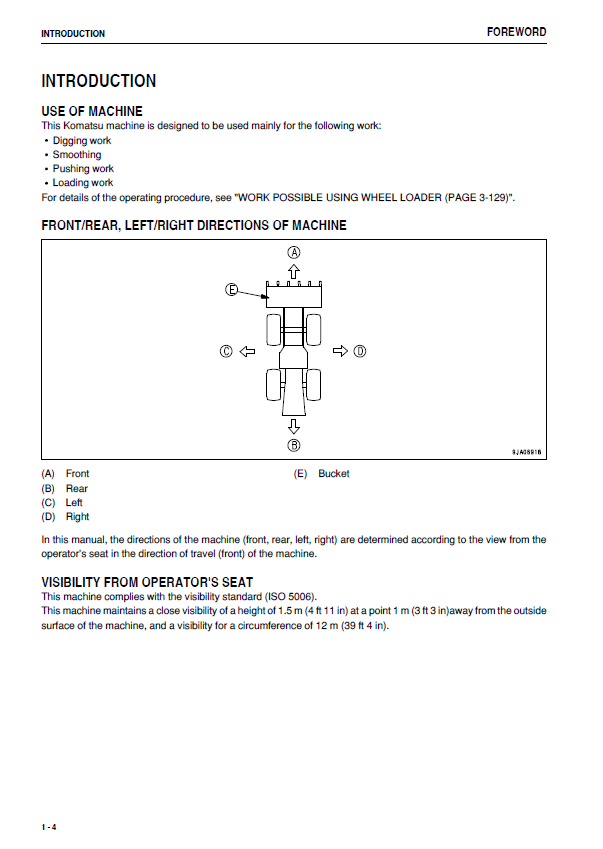 TEN00459-05 Komatsu WA320PZ-6 Wheel Loader Operation and Maintenance Guide