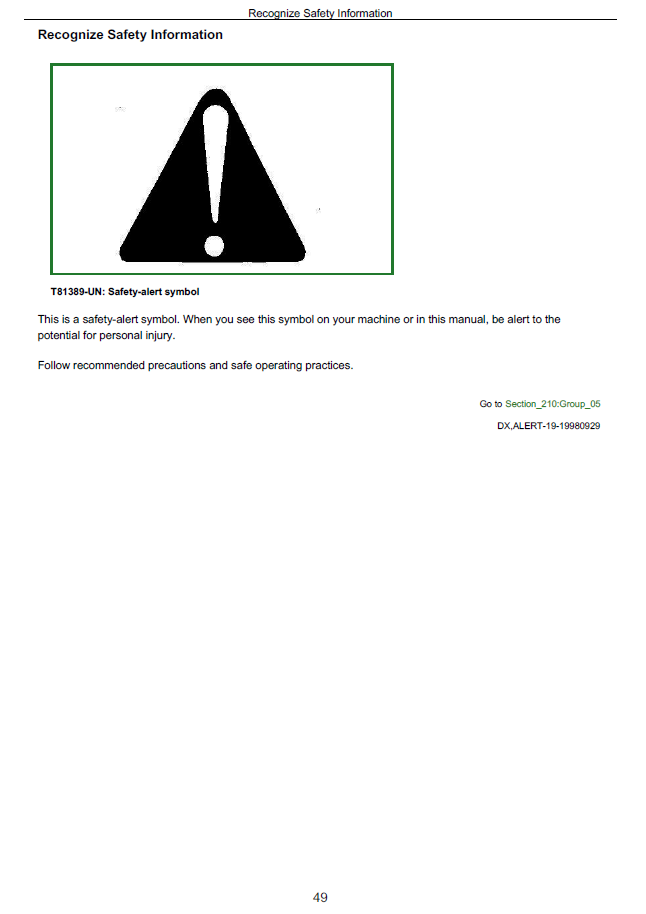 TM1980 John Deere 8120 8220 8320 8420 8520 Agricultural Tractor Service Manual