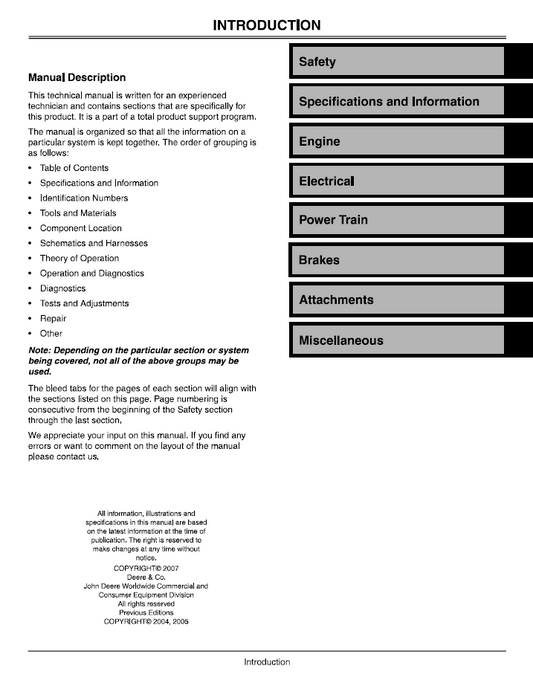 TM2199 John Deere Z-Trak 737 757 Mower Repair & Service Guide