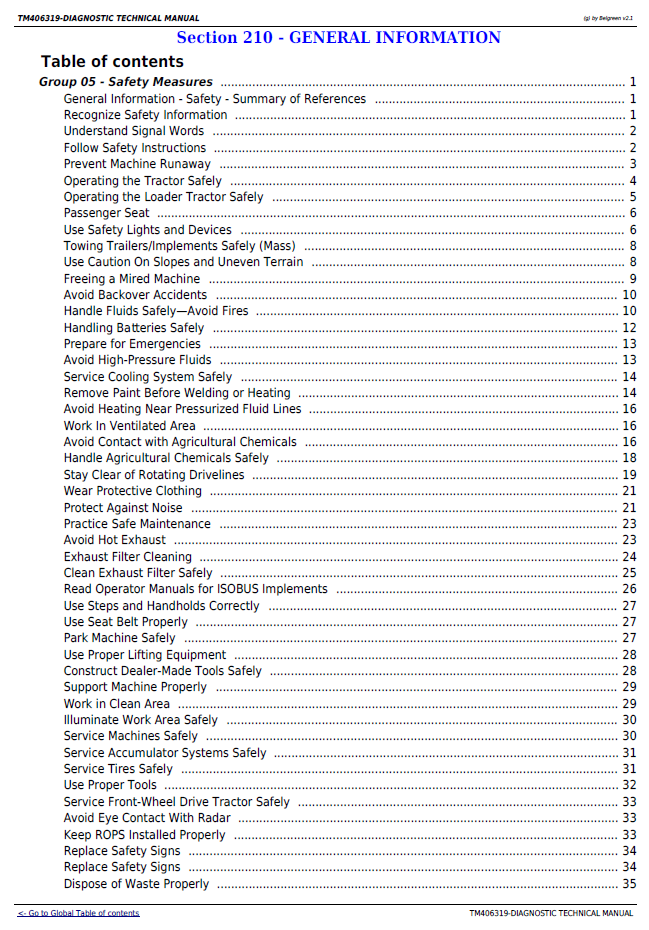TM406319 John Deere F5A Engine T3A Diagnostic Technical Manual PDF