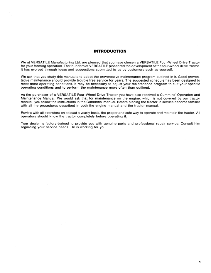 Versatile 835 855 875 Tractor Manual PDF 42083531