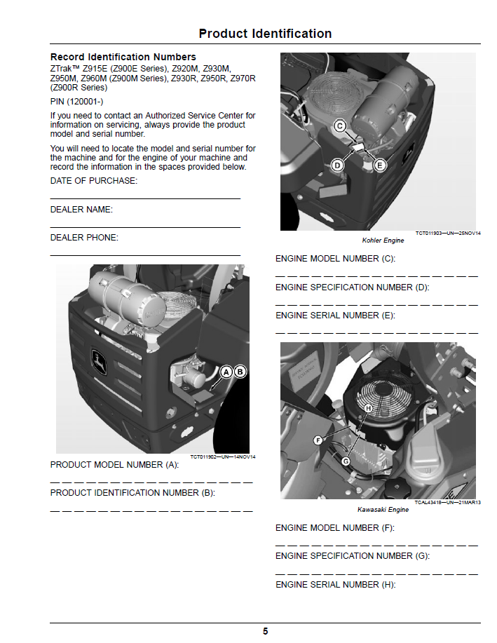 Z900E, Z900M, Z900R Operator Manual | ZTrak Pro Series Guide