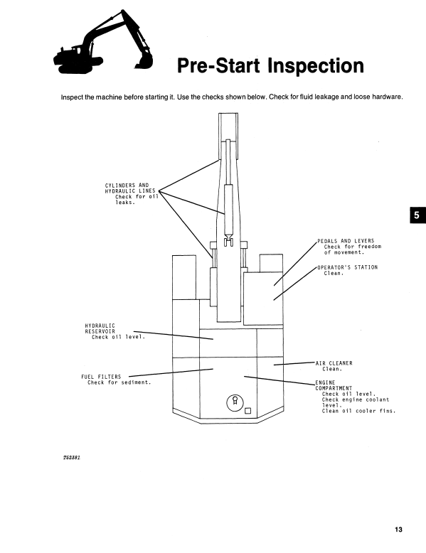JOHN DEERE JD890 EXCAVATOR OPERATOR MANUAL OMT114479