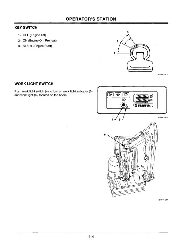 HITACHI EX17U EXCAVATOR OPERATOR MANUAL EMBE14