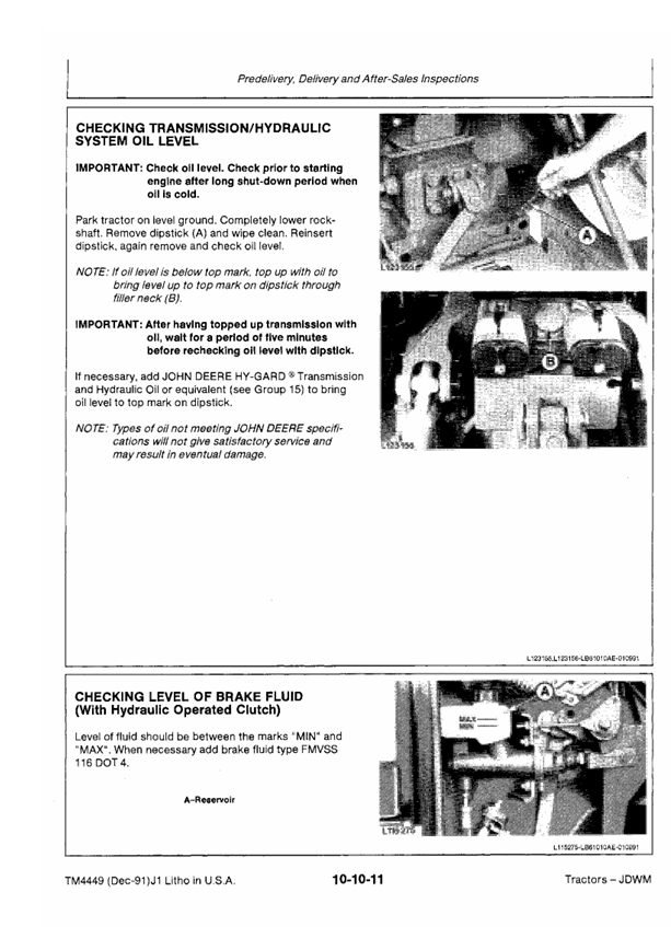 JOHN DEERE 2955, 3055, 3155 AND 3255 TRACTOR TECHNICAL MANUAL TM4449