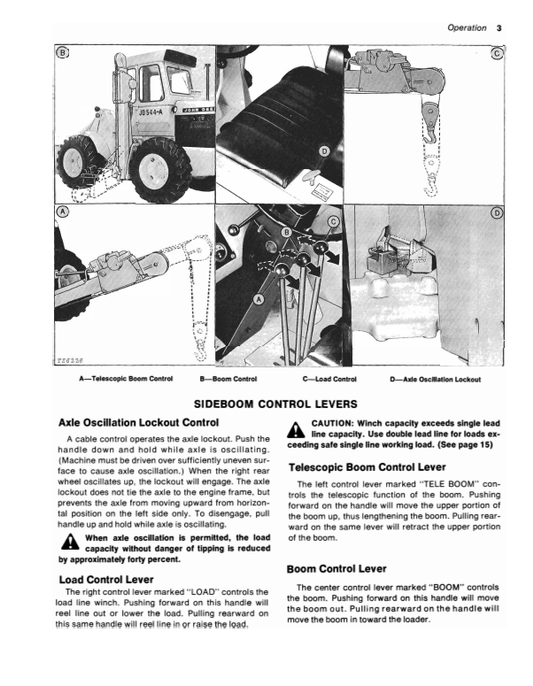 JOHN DEERE 3550 AND 3560 SIDEBOOM OPERATOR MANUAL OMT38741