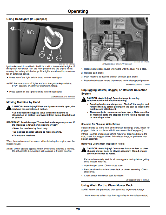 JOHN DEERE RESIDENTIAL ZTRAK™ Z515E, Z530M, AND Z545R OPERATOR MANUAL OMUC30708E