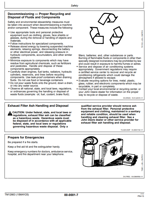 JOHN DEERE 245GLC EXCAVATOR REPAIR TECHNICAL MANUAL TM12663