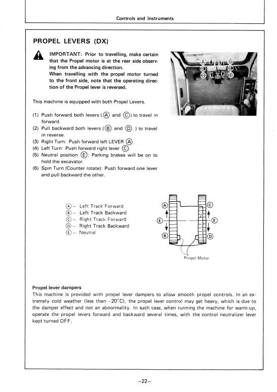 HITACHI EX200, EX200LC EXCAVATOR OPERATOR MANUAL EM14513