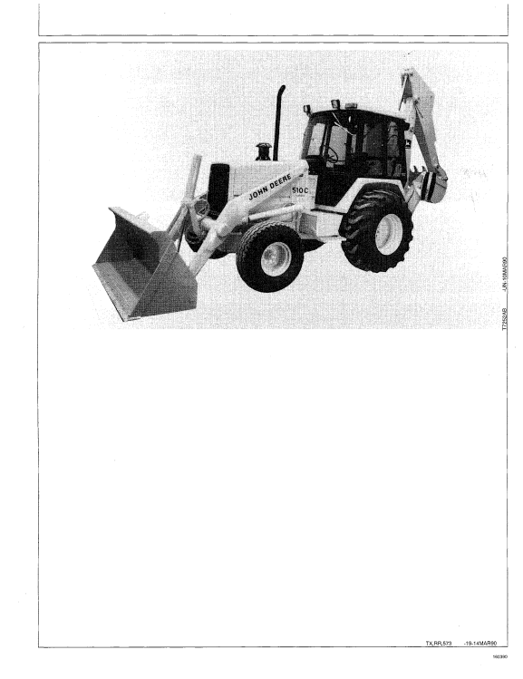 JOHN DEERE 410C AND 510C BACKHOE LOADER OPERATOR MANUAL OMT133585