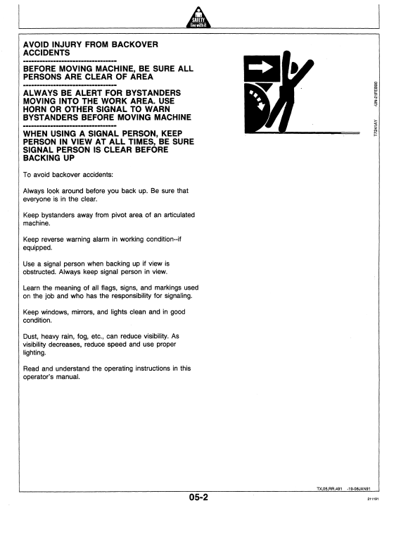 JOHN DEERE 490E EXCAVATOR OPERATOR MANUAL OMT138805