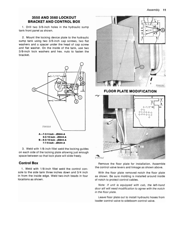 JOHN DEERE 3550 AND 3560 SIDEBOOM OPERATOR MANUAL OMT38741