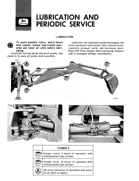 JOHN DEERE 92 BACKHOE OPERATOR MANUAL OMU40451