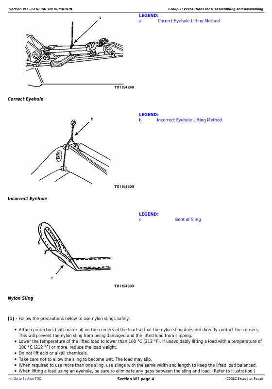 JOHN DEERE 470GLC EXCAVATOR REPAIR TECHNICAL MANUAL TM13174X19