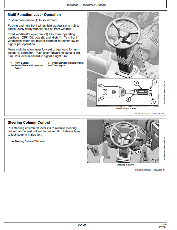 JOHN DEERE 644 G 4WD LOADER OPERATOR MANUAL OMT533462X019