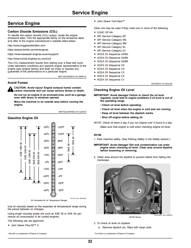 JOHN DEERE RESIDENTIAL ZTRAK™ Z515E, Z530M, AND Z545R OPERATOR MANUAL OMUC30708E