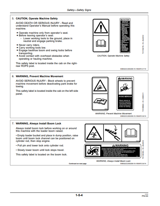 JOHN DEERE 310SK BACKHOE LOADER OPERATOR MANUAL OMT305678