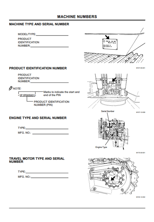 HITACHI ZAXIS 160LC EXCAVATOR OPERATOR MANUAL EM1F111