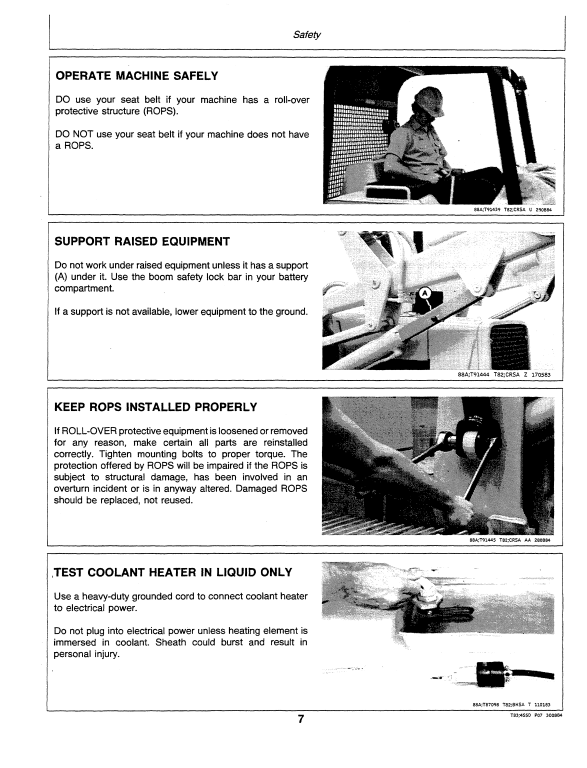 JOHN DEERE 455D CRAWLER LOADER OPERATOR MANUAL OMT80146