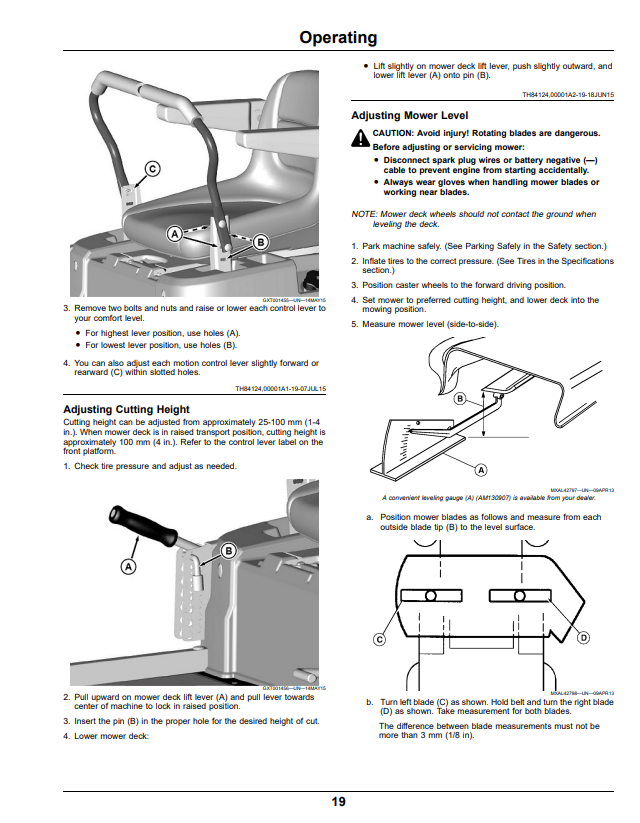 JOHN DEERE Z335E, Z335M, Z345M, Z345R, Z355E, Z355R, Z375R, Z300 SERIES ZTRAK™ OPERATOR MANUAL OMGX26531