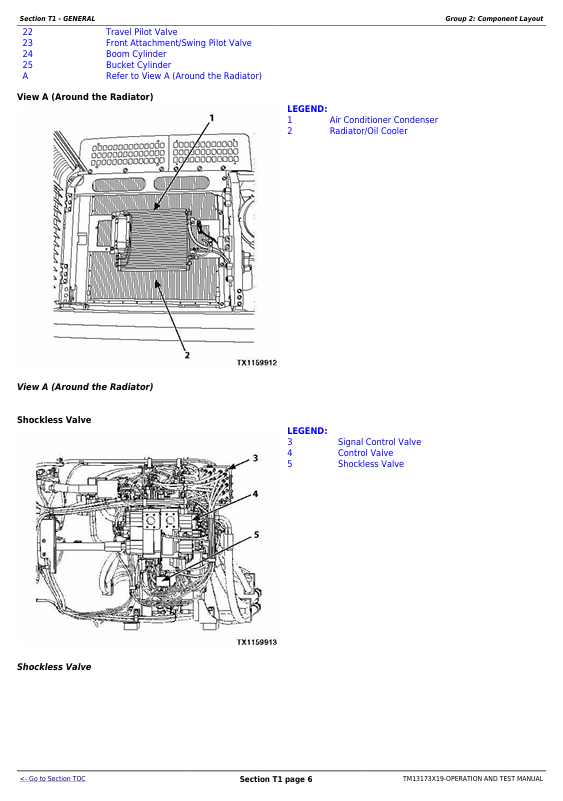 JOHN DEERE 470GLC EXCAVATOR OPERATION AND TEST MANUAL TM13173X19