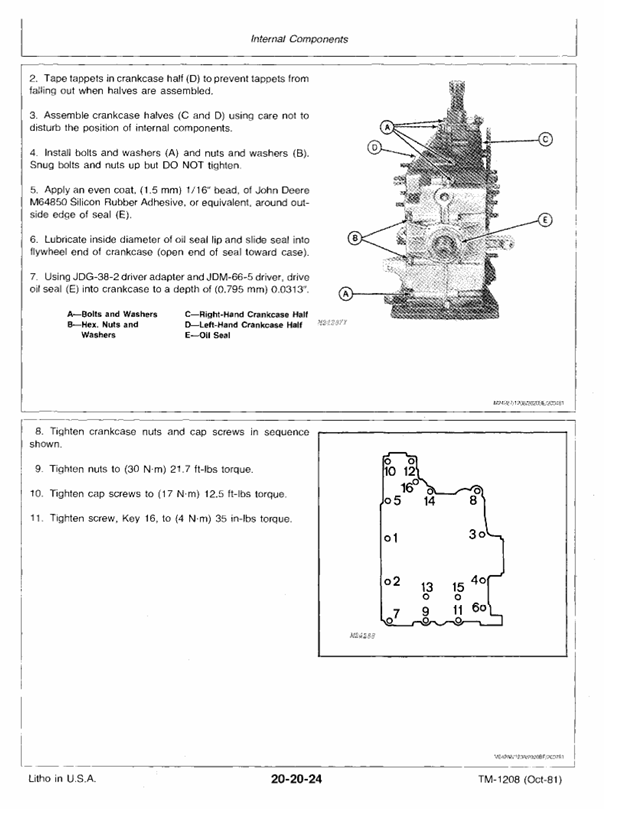 JOHN DEERE 317 HYDROSTATIC TRACTOR TECHNICAL MANUAL TM1208