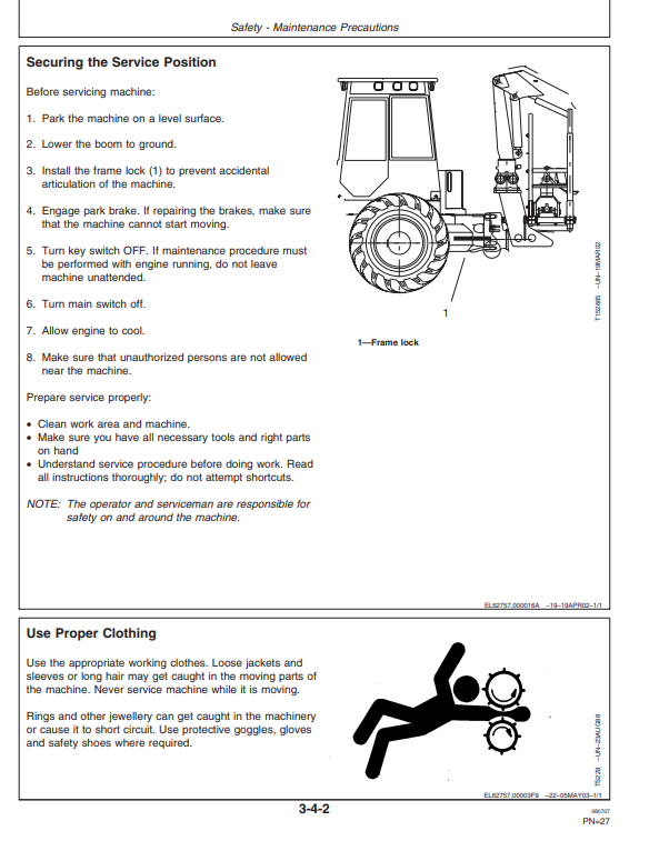 JOHN DEERE 1410D FORWARDER OPERATOR MANUAL OMF071825