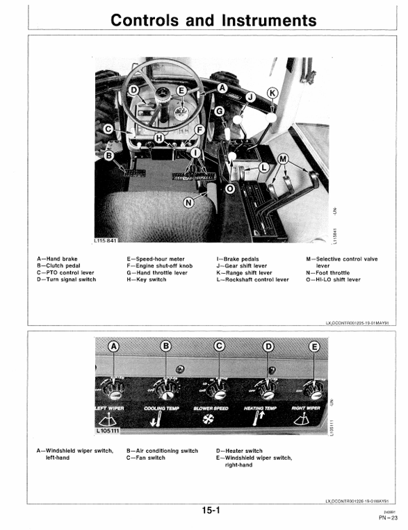 JOHN DEERE 3055, 3255 TRACTOR OPERATOR MANUAL OML64489