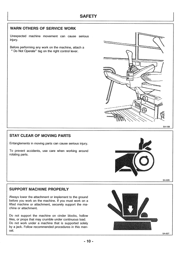 HITACHI EX200-2, EX200LC-2 EXCAVATOR OPERATOR MANUAL EM147121