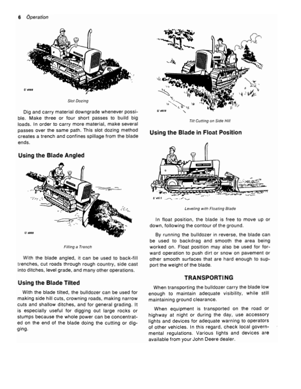 JOHN DEERE 6305 BULLDOZER FOR JD350-B CRAWLER OPERATOR MANUAL OMT38742