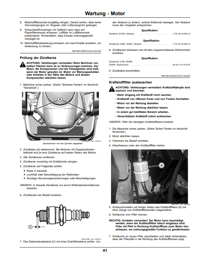 JOHN DEERE RESIDENTIAL ZTRAK™ Z515E, Z530M, AND Z545R OPERATOR MANUAL OMUC41269