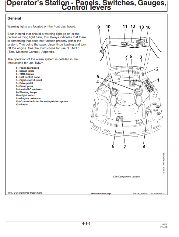 JOHN DEERE 1410D FORWARDER OPERATOR MANUAL OMF071825