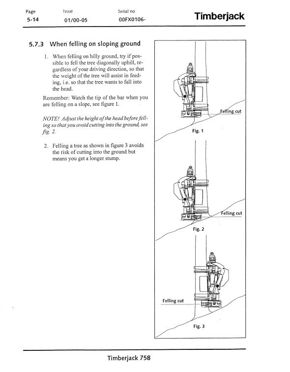JOHN DEERE 758 HARVESTER HEAD OPERATOR MANUAL F059474