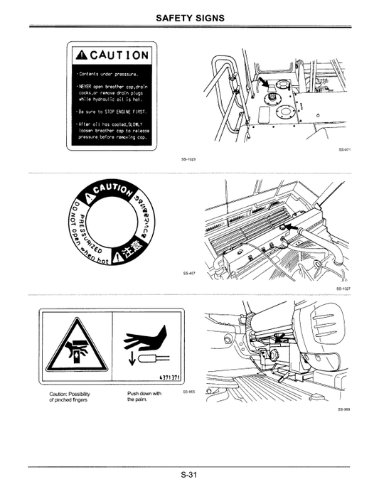 HITACHI EX750-5, EX800H-5 EXCAVATOR OPERATOR MANUAL EM17C51