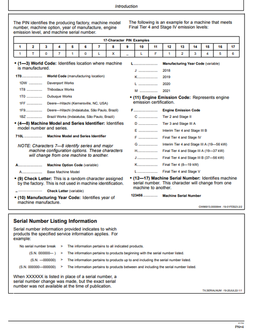 JOHN DEERE 710L BACKHOE LOADER OPERATOR MANUAL OMT426490X19