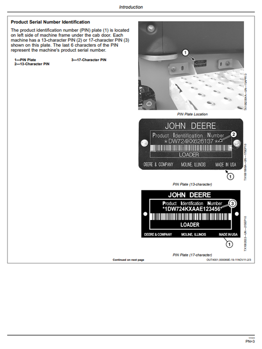 JOHN DEERE 724K 4WD LOADER OPERATOR MANUAL OMT231733